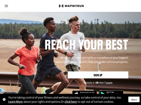 'mapmyrun.com' screenshot