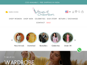 Houseofchikankari homepage screenshot