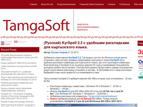 'tamgasoft.kg' screenshot