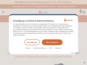 'ergobaby.de' screenshot