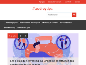 'audreytips.com' screenshot