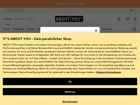'aboutyou.at' screenshot