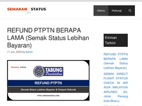 'semakanstatus.com' screenshot