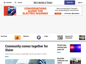 'recorder.ca' screenshot