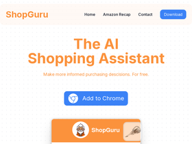 Shop Guru AI - Transform Amazon shopping with AI-driven review analysis for smarter, quicker decisions.