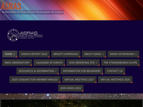 'rochesterastronomy.org' screenshot
