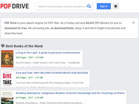 'pdfdrive.com' screenshot