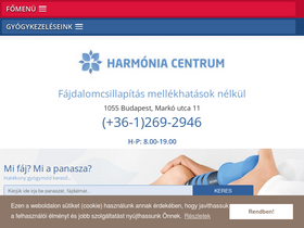 'harmonia-centrum.hu' screenshot