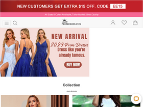'ladypromdress.com' screenshot