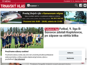 'trnavskyhlas.sk' screenshot
