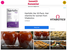 'lezzetlisunumlar.com' screenshot