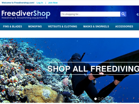 'freedivershop.com' screenshot