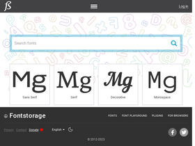 'fontstorage.com' screenshot