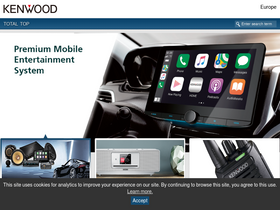 'kenwood.eu' screenshot