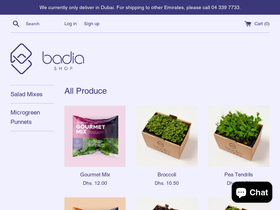 badia.shop homepage screenshot