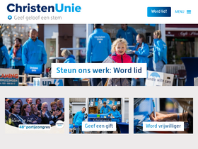 'christenunie.nl' screenshot