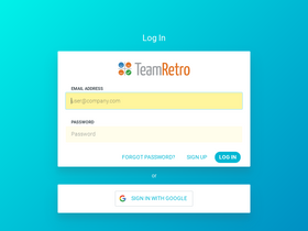 'teamretro.com' screenshot