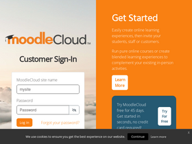 'moodlecloud.com' screenshot