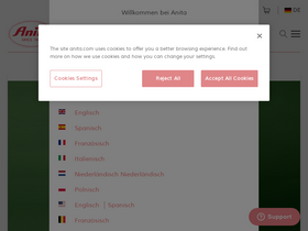 'anita.com' screenshot