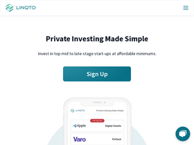 'linqto.com' screenshot