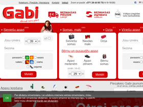'gabi.lv' screenshot