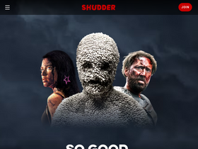 'shudder.com' screenshot