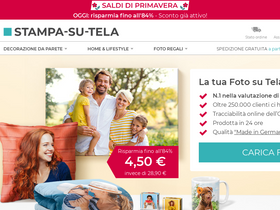 'stampa-su-tela.it' screenshot