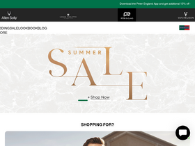 'peterengland.com' screenshot