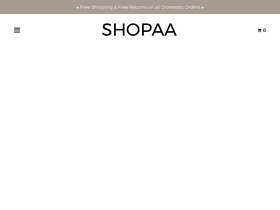 ShopAA homepage screenshot