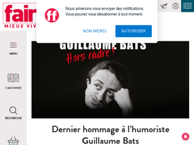 'faire-face.fr' screenshot