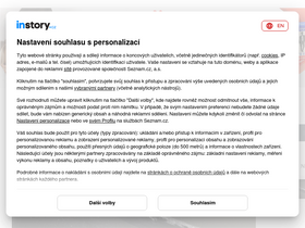 'instory.cz' screenshot