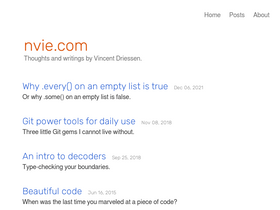 'nvie.com' screenshot