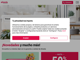 'alisedainmobiliaria.com' screenshot