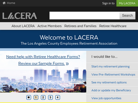 'lacera.com' screenshot