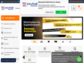 'zeybekmarket.com' screenshot