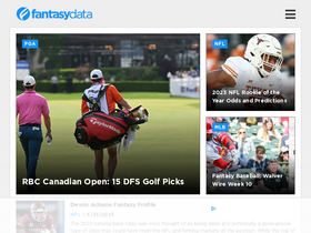 'fantasydata.com' screenshot