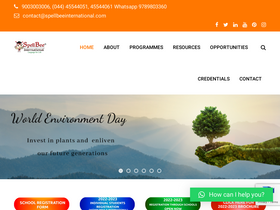'spellbeeinternational.com' screenshot