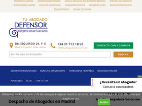 'tuabogadodefensor.com' screenshot