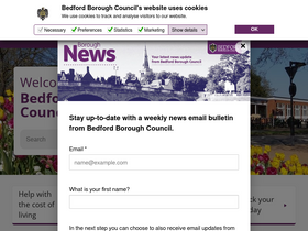 'bedford.gov.uk' screenshot