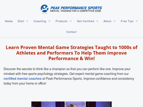 'peaksports.com' screenshot