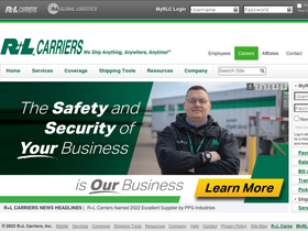 'rlcarriers.com' screenshot