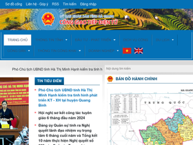 'hagiang.gov.vn' screenshot