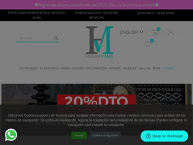 'hogarymas.es' screenshot