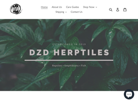 dzdherptiles.ca homepage screenshot