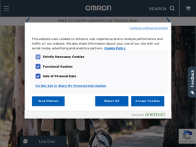 'omronconnect.com' screenshot