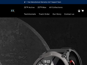 'zesmartwatches.com' screenshot