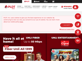 'pldthome.com' screenshot