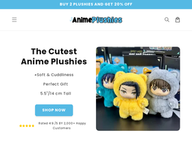 animeplushies.com homepage screenshot