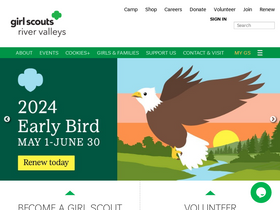 'girlscoutsrv.org' screenshot