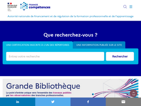 'francecompetences.fr' screenshot